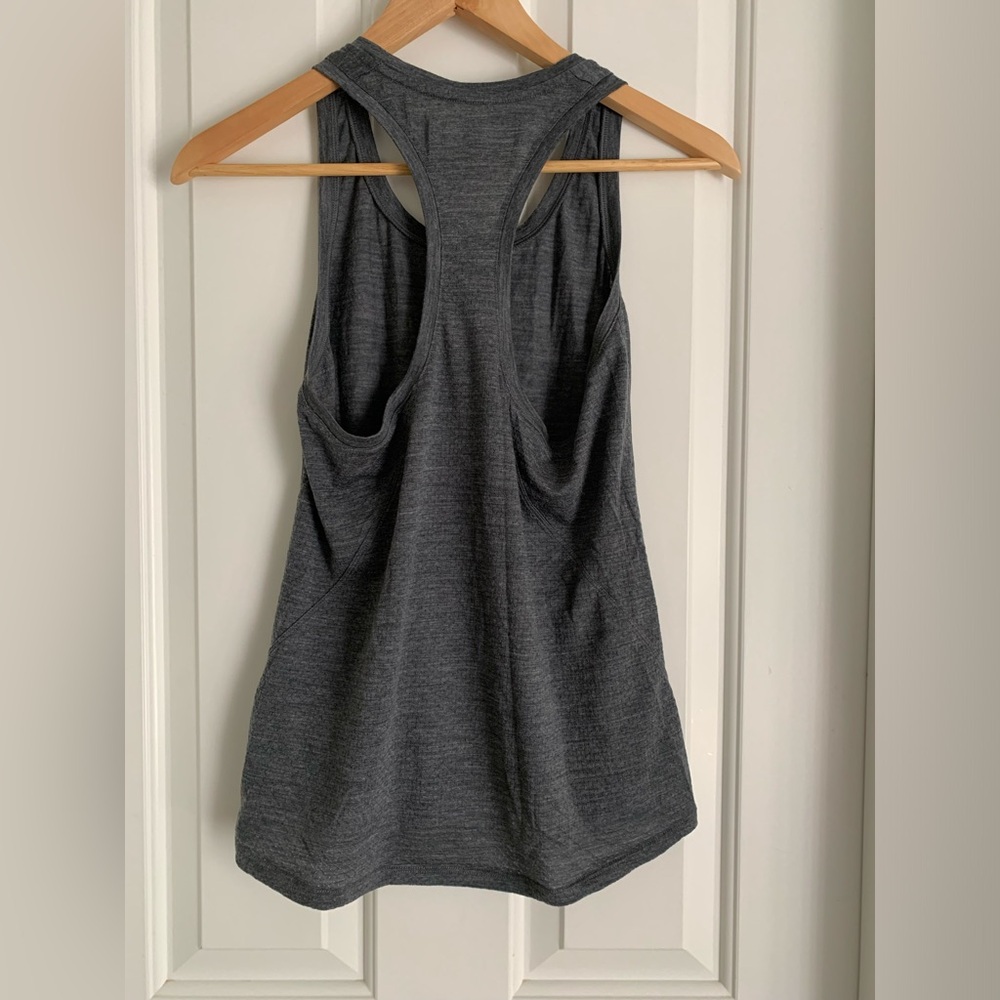 Icebreaker Amplify Racerback Tank in charcoal gray (small) - Picture 3 of 7